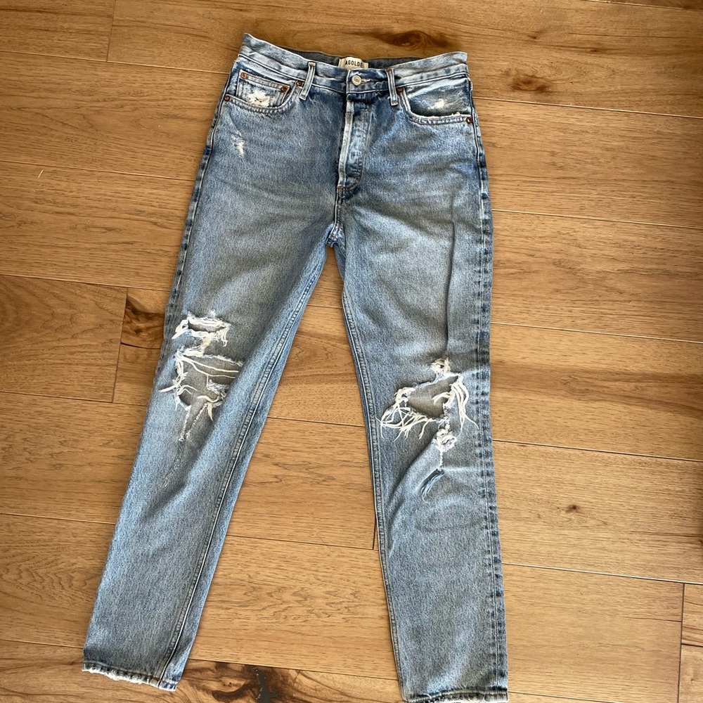 Agolde Fen Distressed Denim Jeans